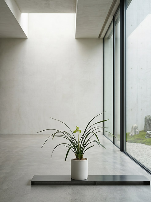 Minimalist orchid arrangement